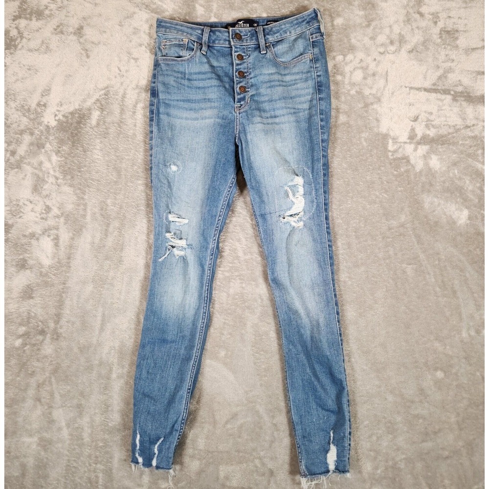 Hollister Jeans‎ Women's 3R 27X27 High Rise Super Skinny Classic Stretch Ripped